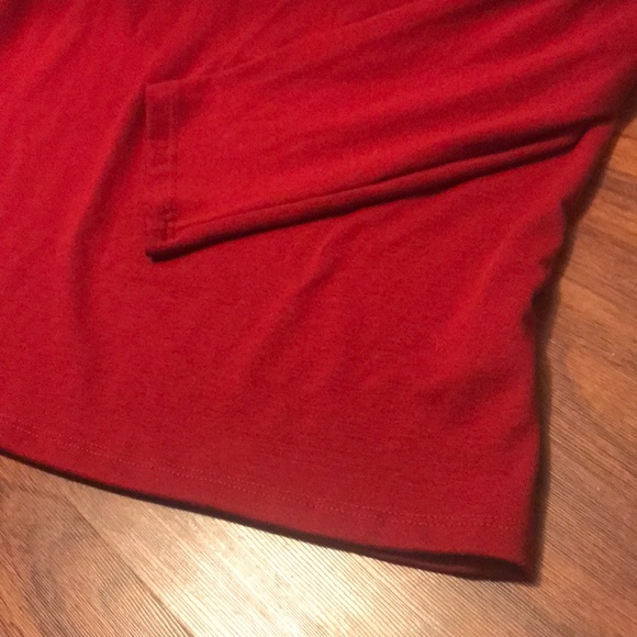 Crimson Red Long Sleeve Tunic - Picture 4 of 6
